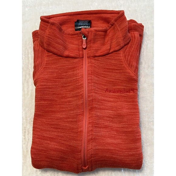 Avalanche Womens Orange Half Zip Mockneck Sweater Activewear Size Large - Picture 4 of 8